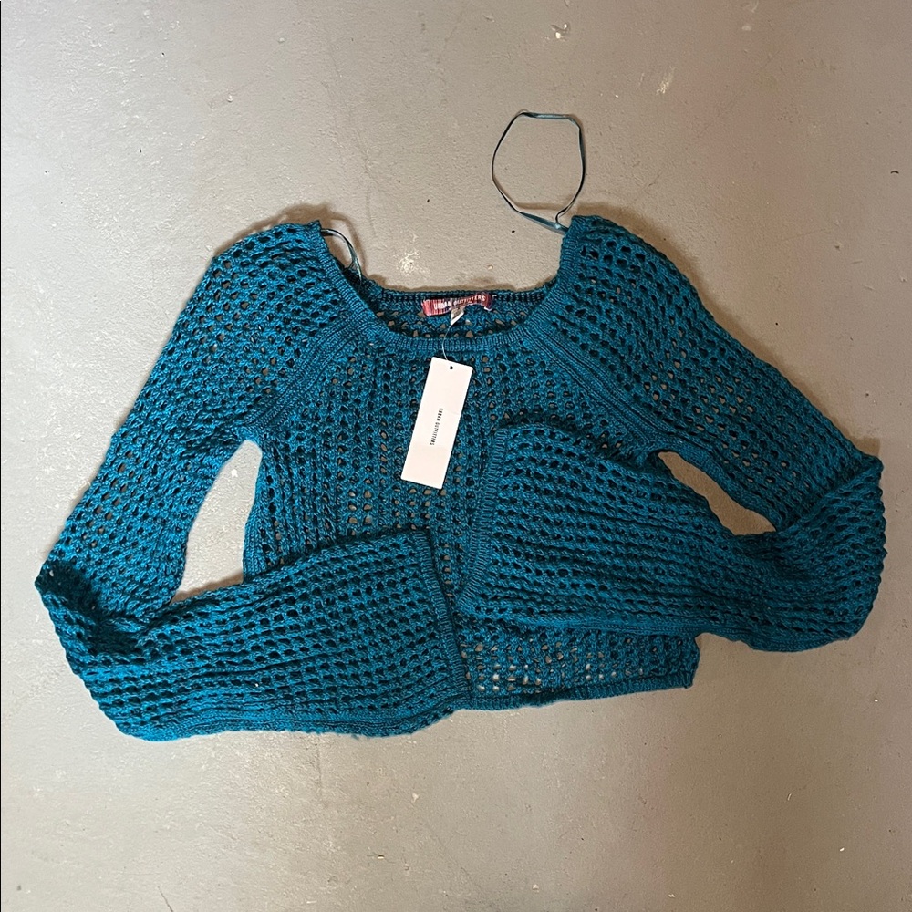 Urban Outfitters Teal Knit Sweater BNWT